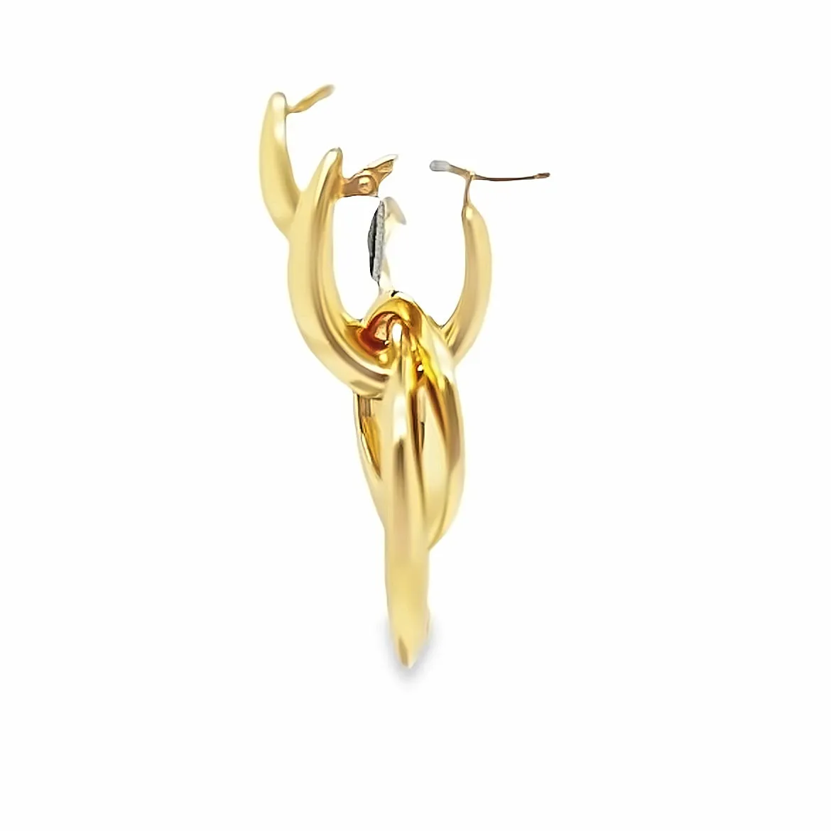 18KT Gold Interchangeable Hoop Earrings
