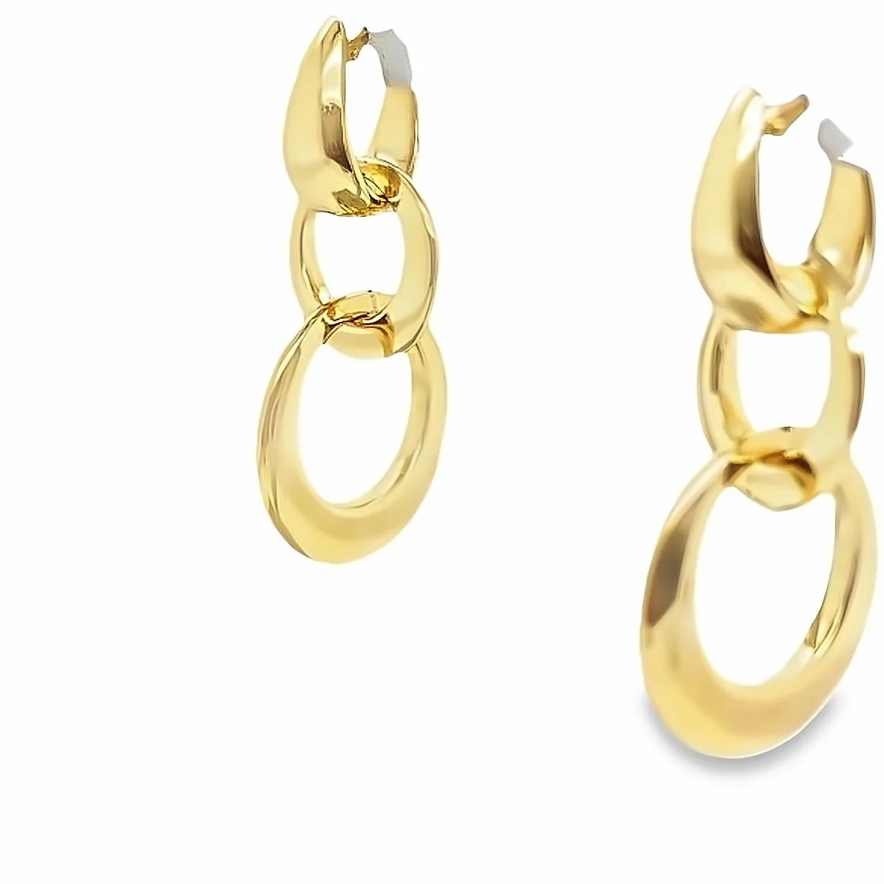 18KT Gold Interchangeable Hoop Earrings