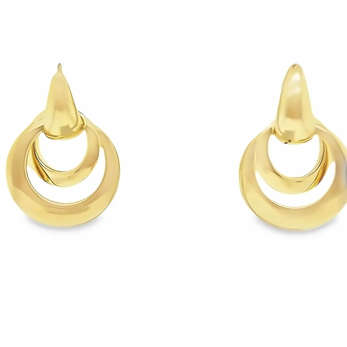 18KT Gold Interchangeable Hoop Earrings