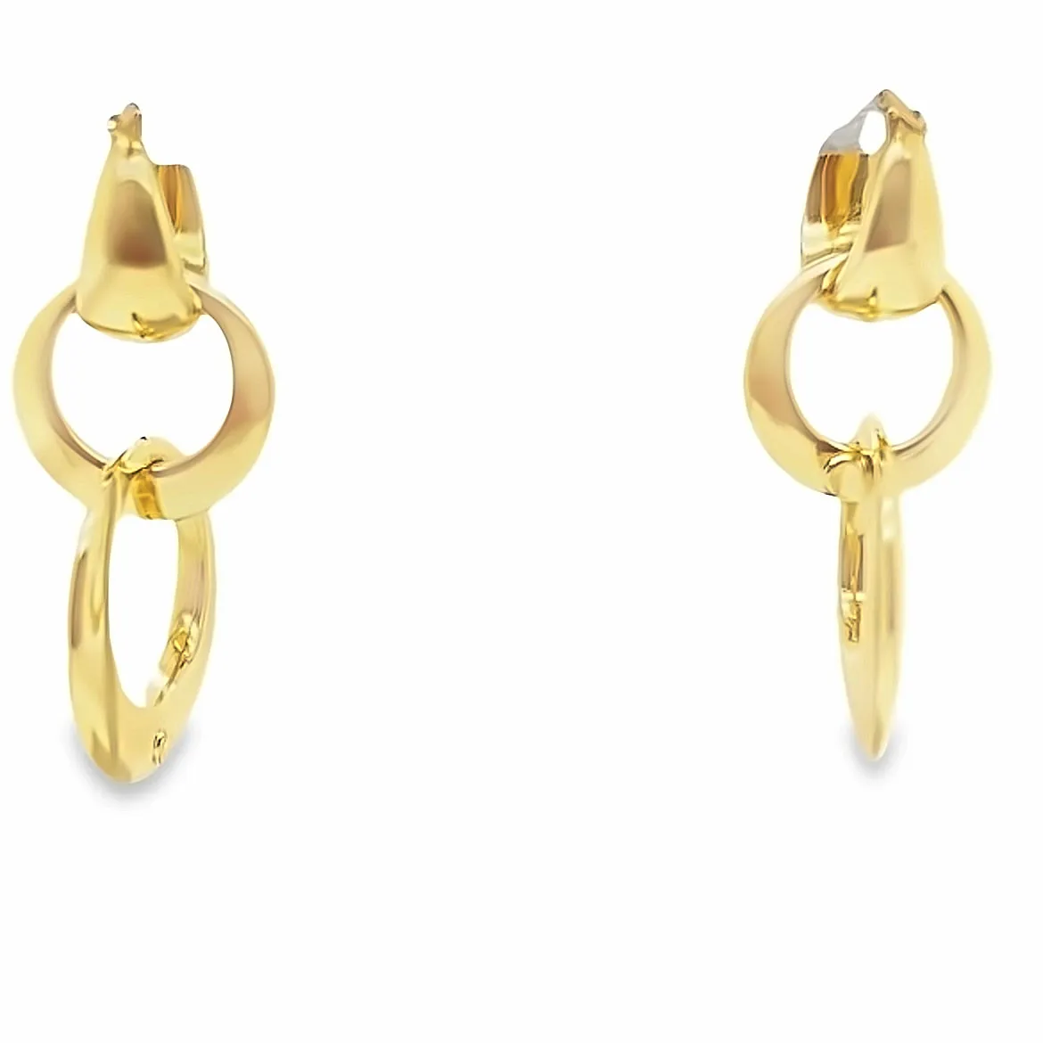 18KT Gold Interchangeable Hoop Earrings