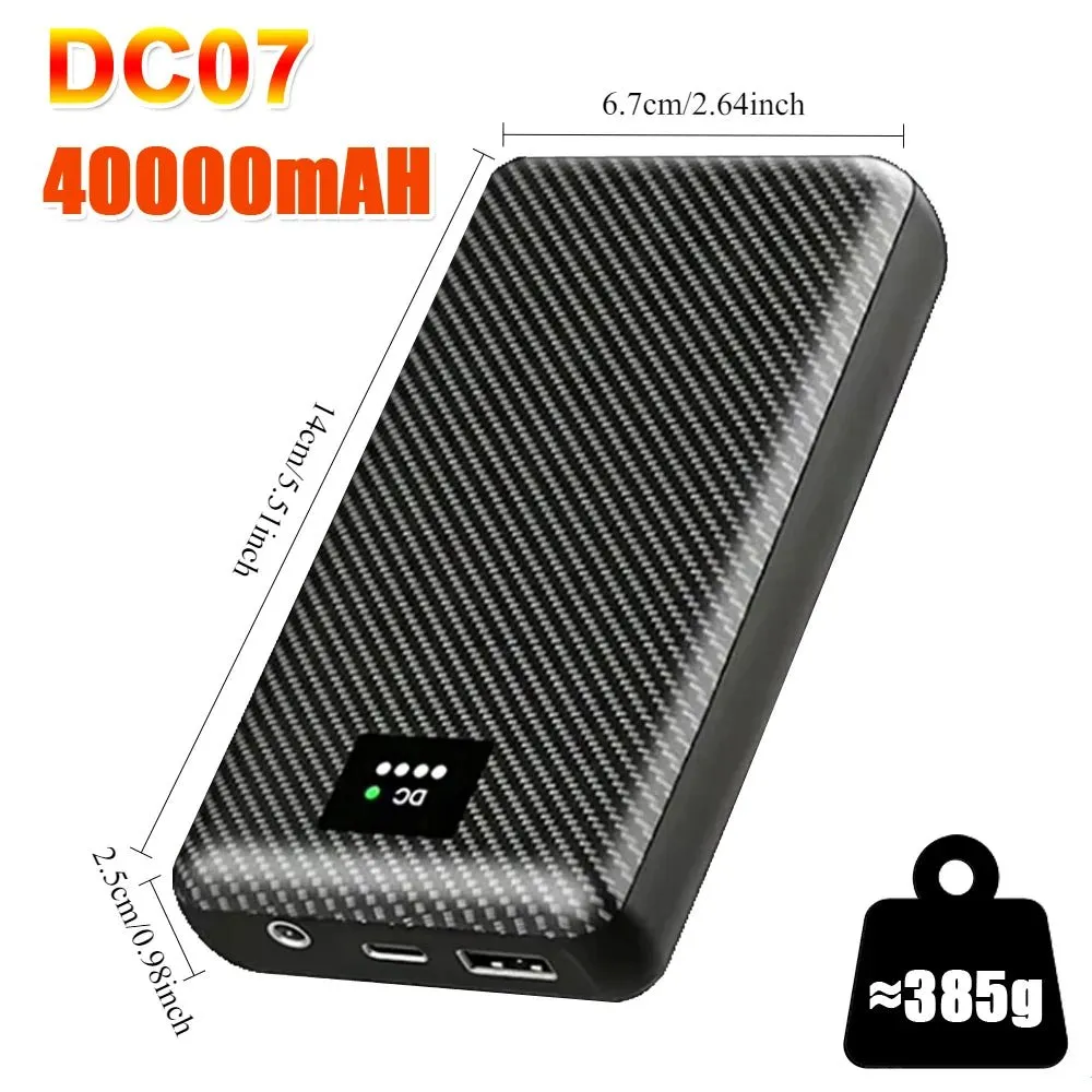 40000mAh Power Bank DC 7.4V Portable Charger for Heating Equipment
