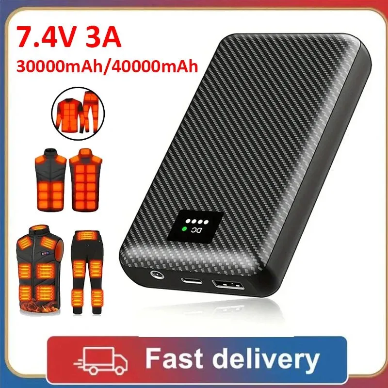 40000mAh Power Bank DC 7.4V Portable Charger for Heating Equipment