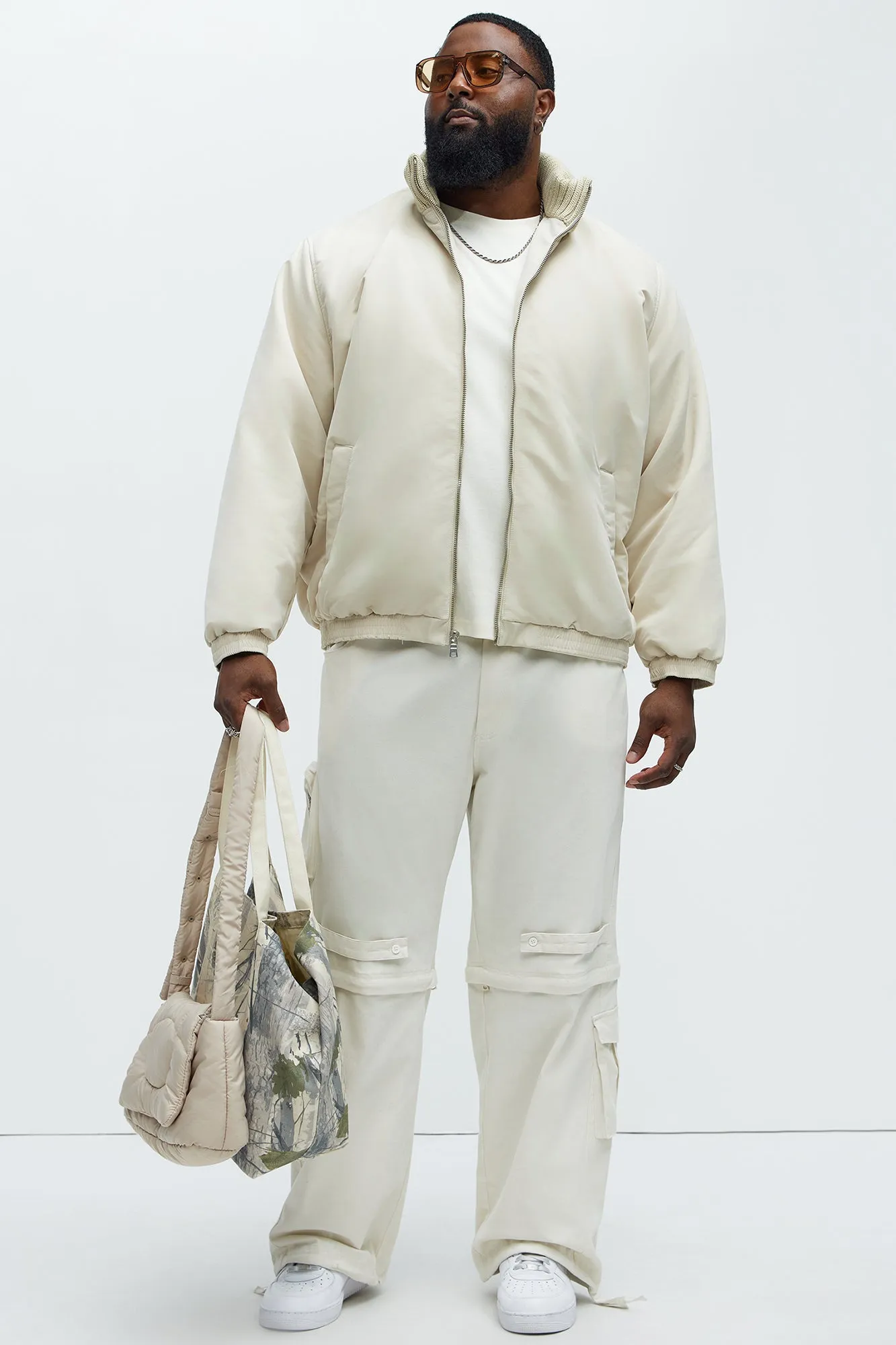 Baby Come Back Zip Off Cargo Pants - Off White
