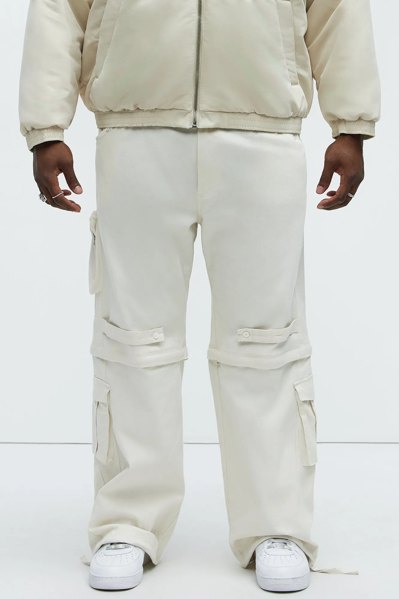 Baby Come Back Zip Off Cargo Pants - Off White