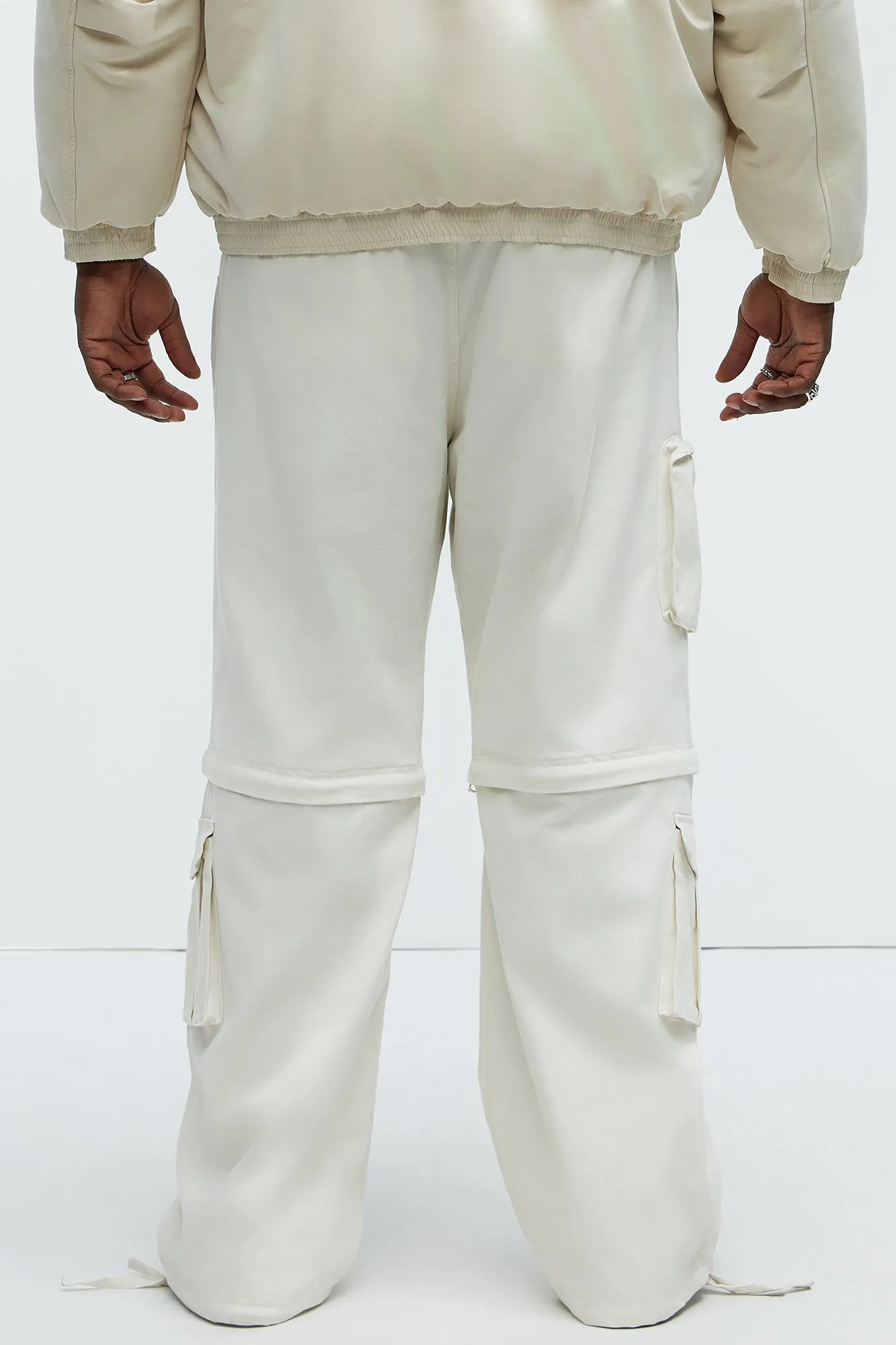 Baby Come Back Zip Off Cargo Pants - Off White