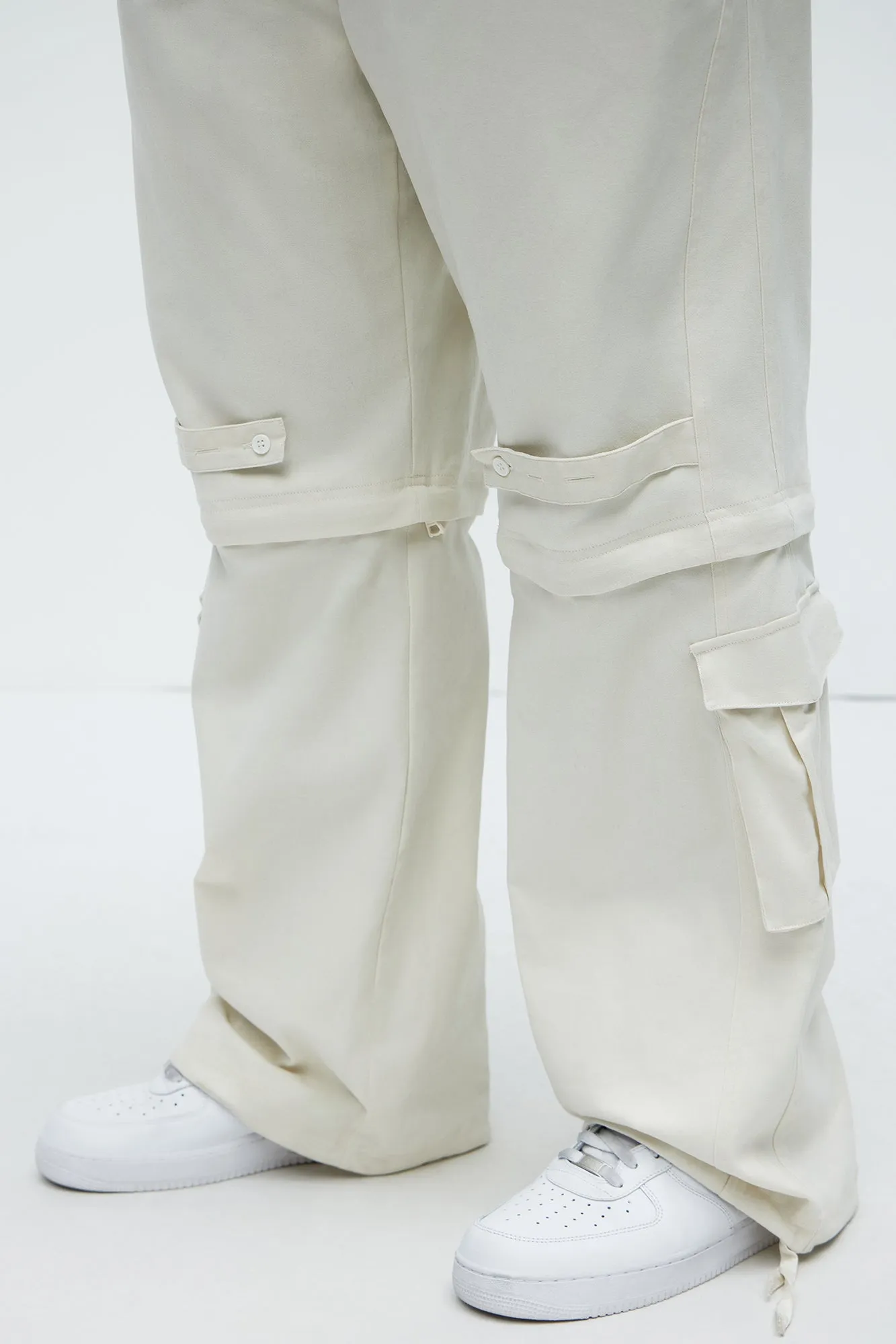 Baby Come Back Zip Off Cargo Pants - Off White