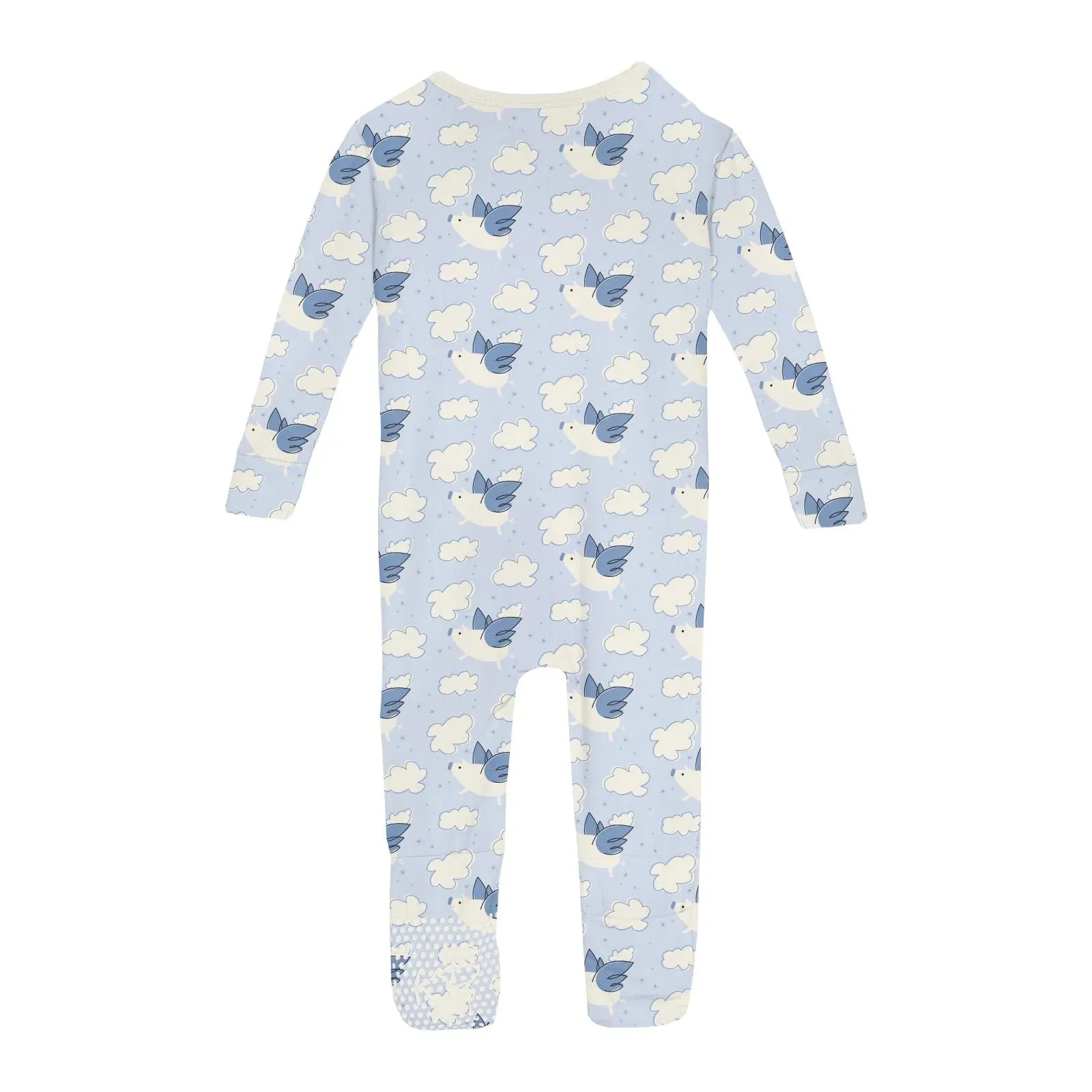 Blue Flying Pigs Convertible Sleeper with Zipper