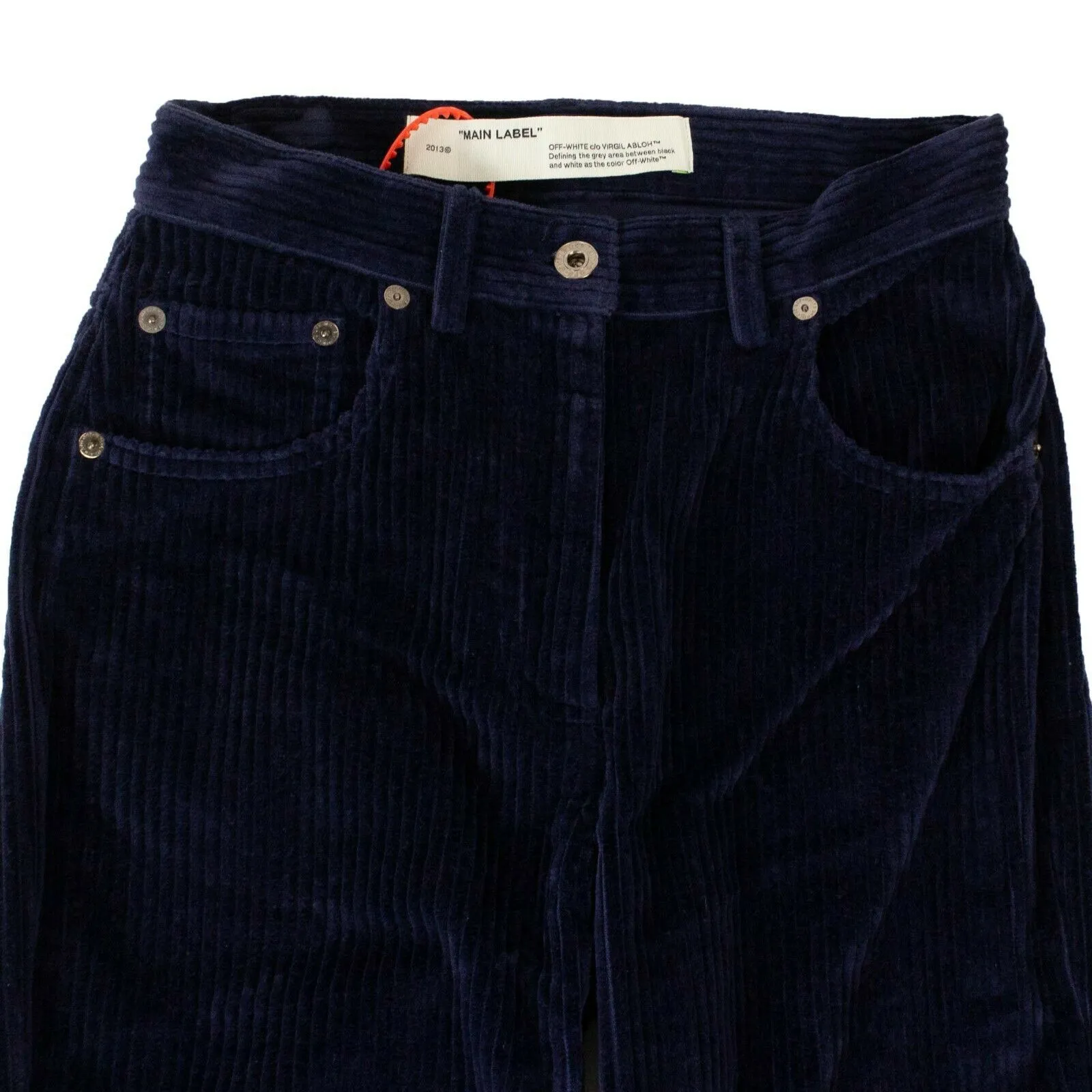 Blue Velvet Cotton Pants