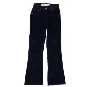 Blue Velvet Cotton Pants