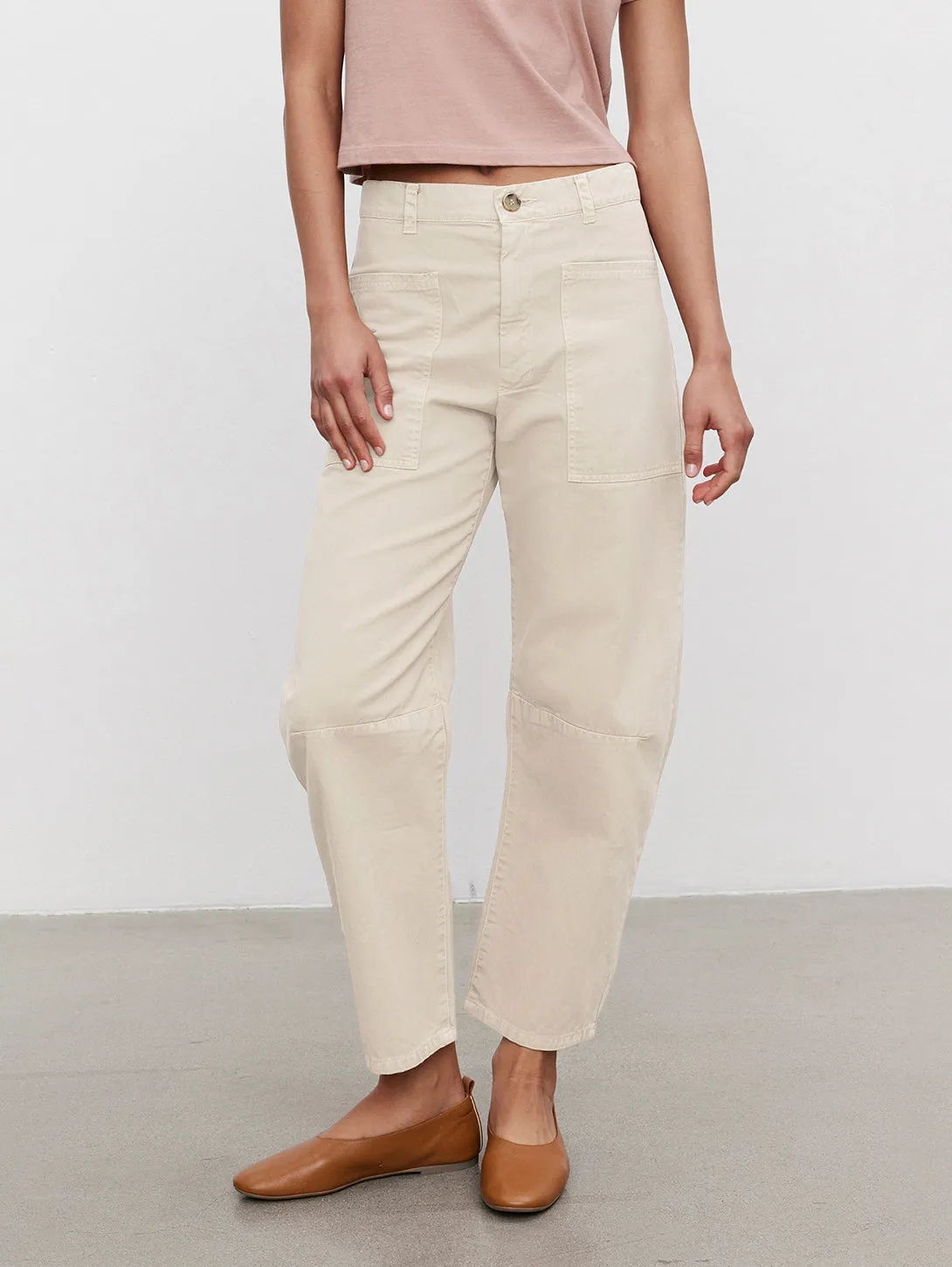 Brylie Twill Pant - Shale