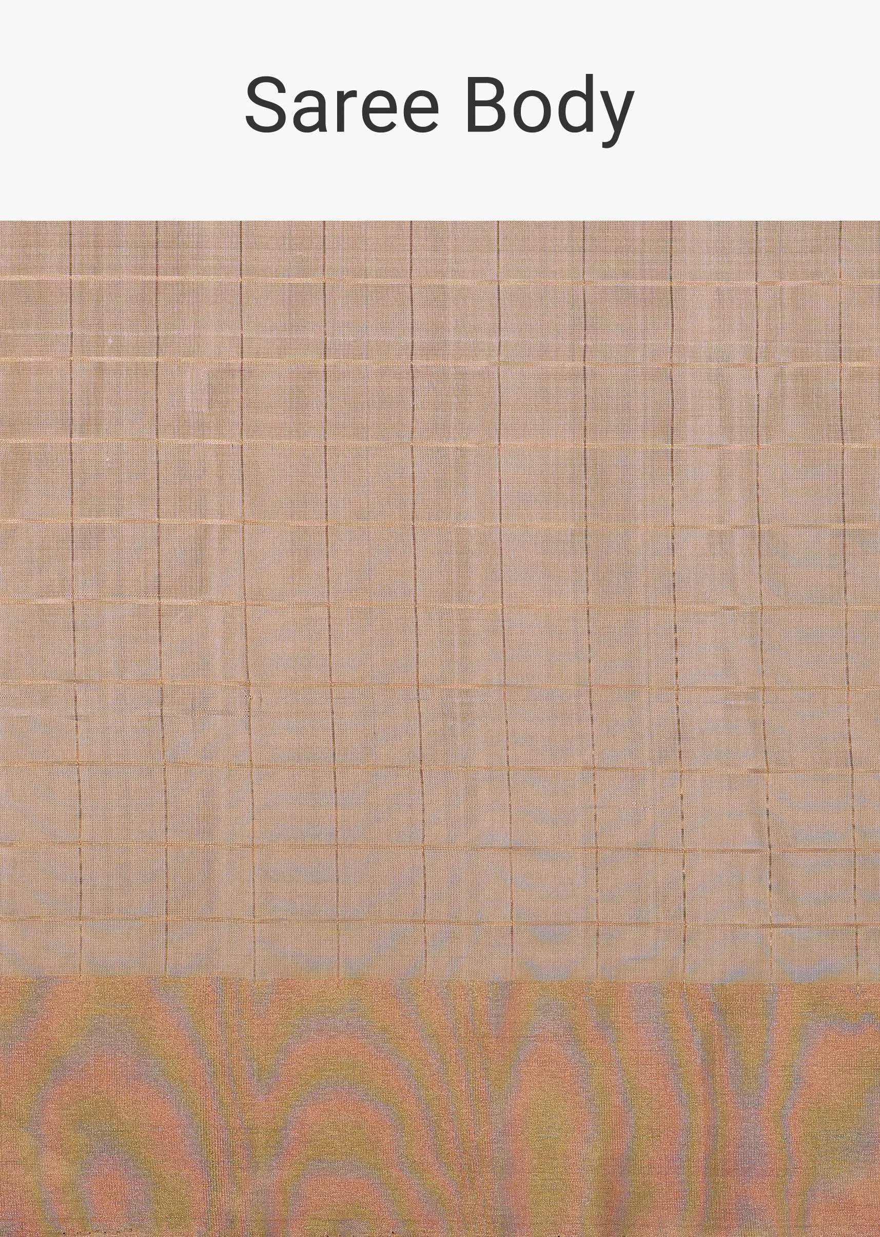 Daisy White Handloom Saree In Album South Silk With Ikat Patola Pallu And Unstitched Blouse