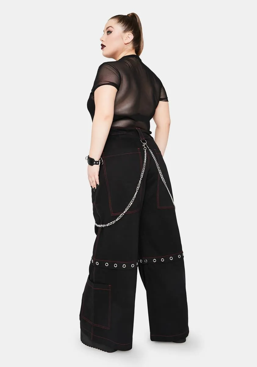 Her Power Of Evil Convertible Wide Leg Pants