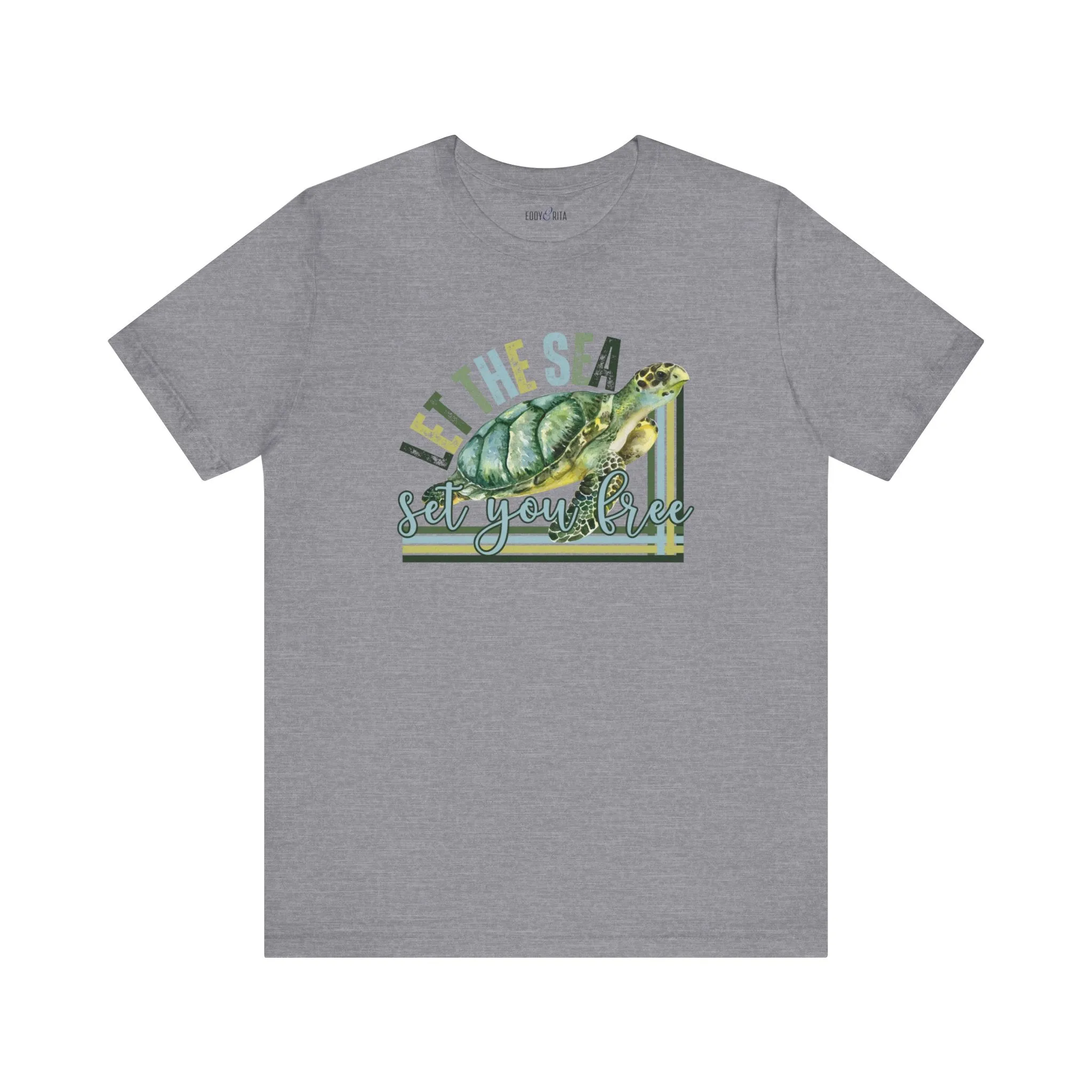 Let the Sea Set You Free Men's Bella Canvas Tee - Coastal Comfort Statement