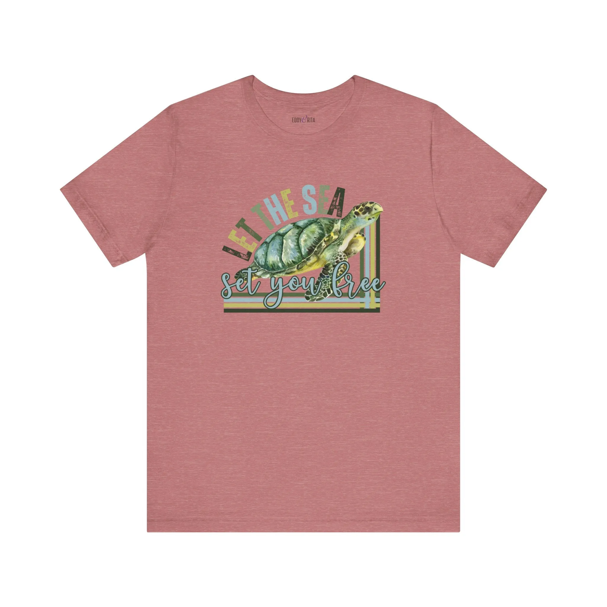 Let the Sea Set You Free Men's Bella Canvas Tee - Coastal Comfort Statement