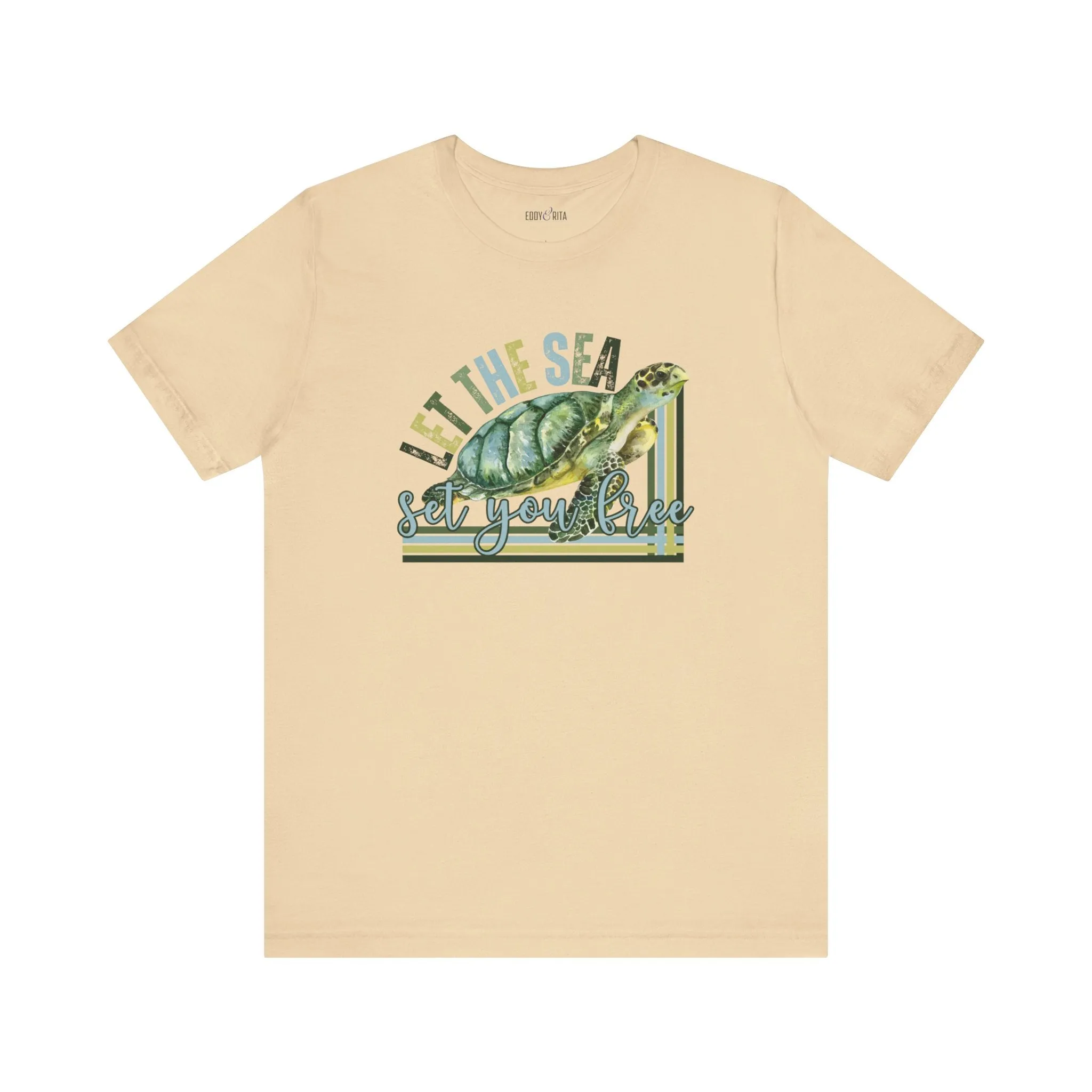 Let the Sea Set You Free Men's Bella Canvas Tee - Coastal Comfort Statement