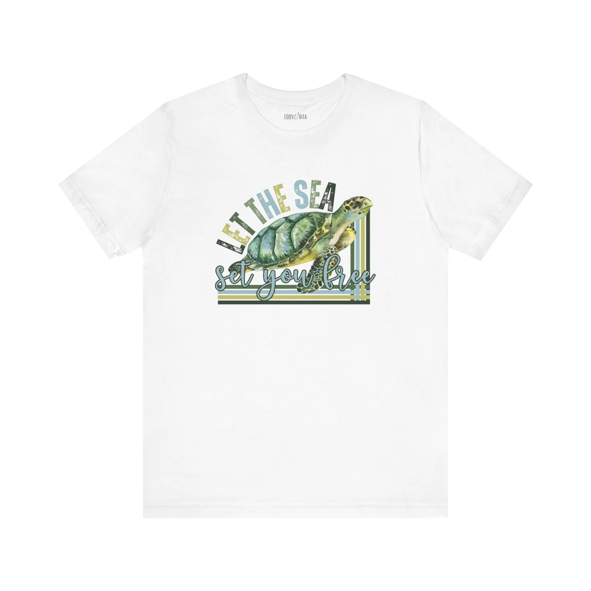 Let the Sea Set You Free Men's Bella Canvas Tee - Coastal Comfort Statement