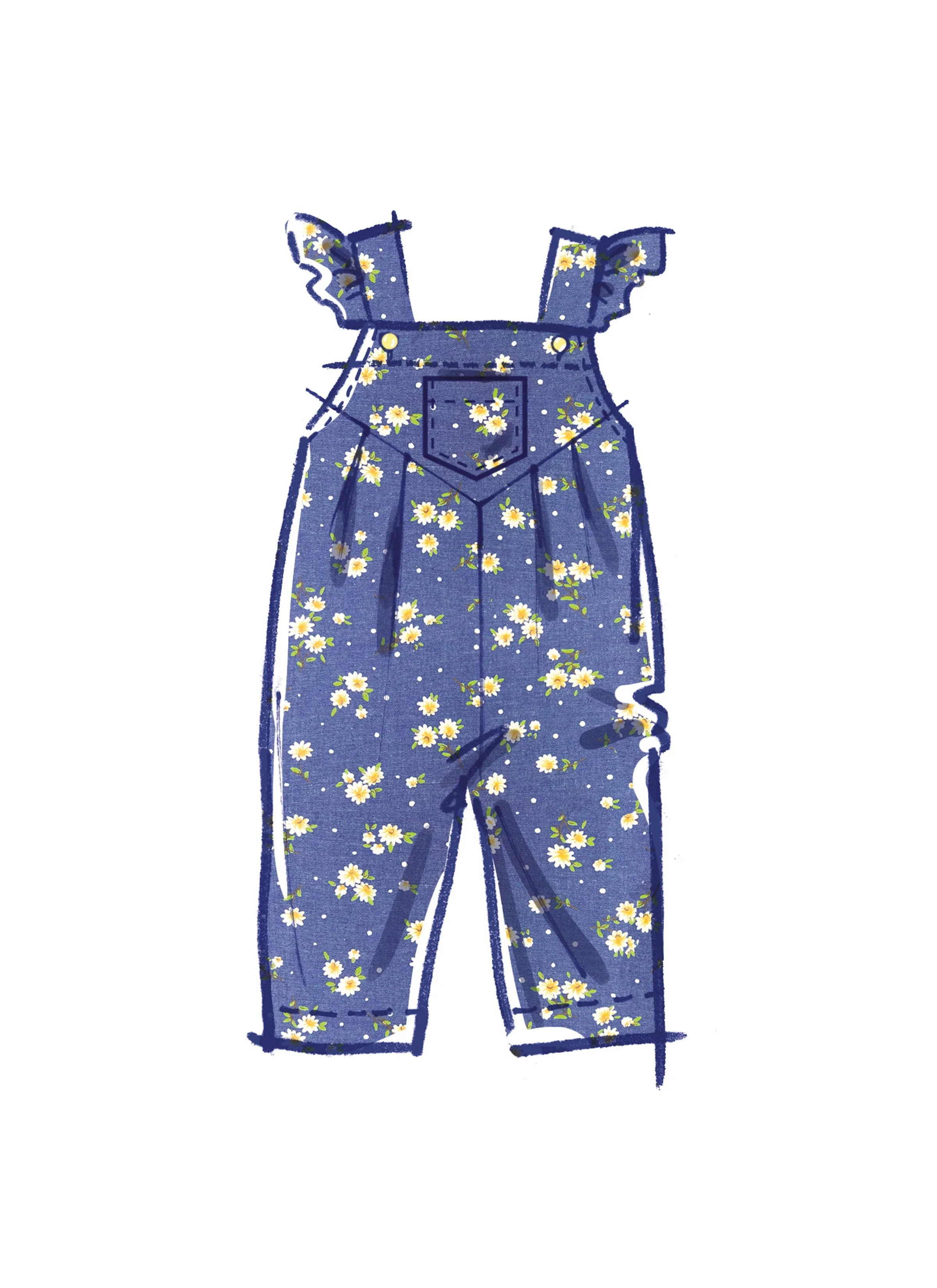 McCall's Sewing Pattern 8487 Baby's' Vest, Jacket and Overalls