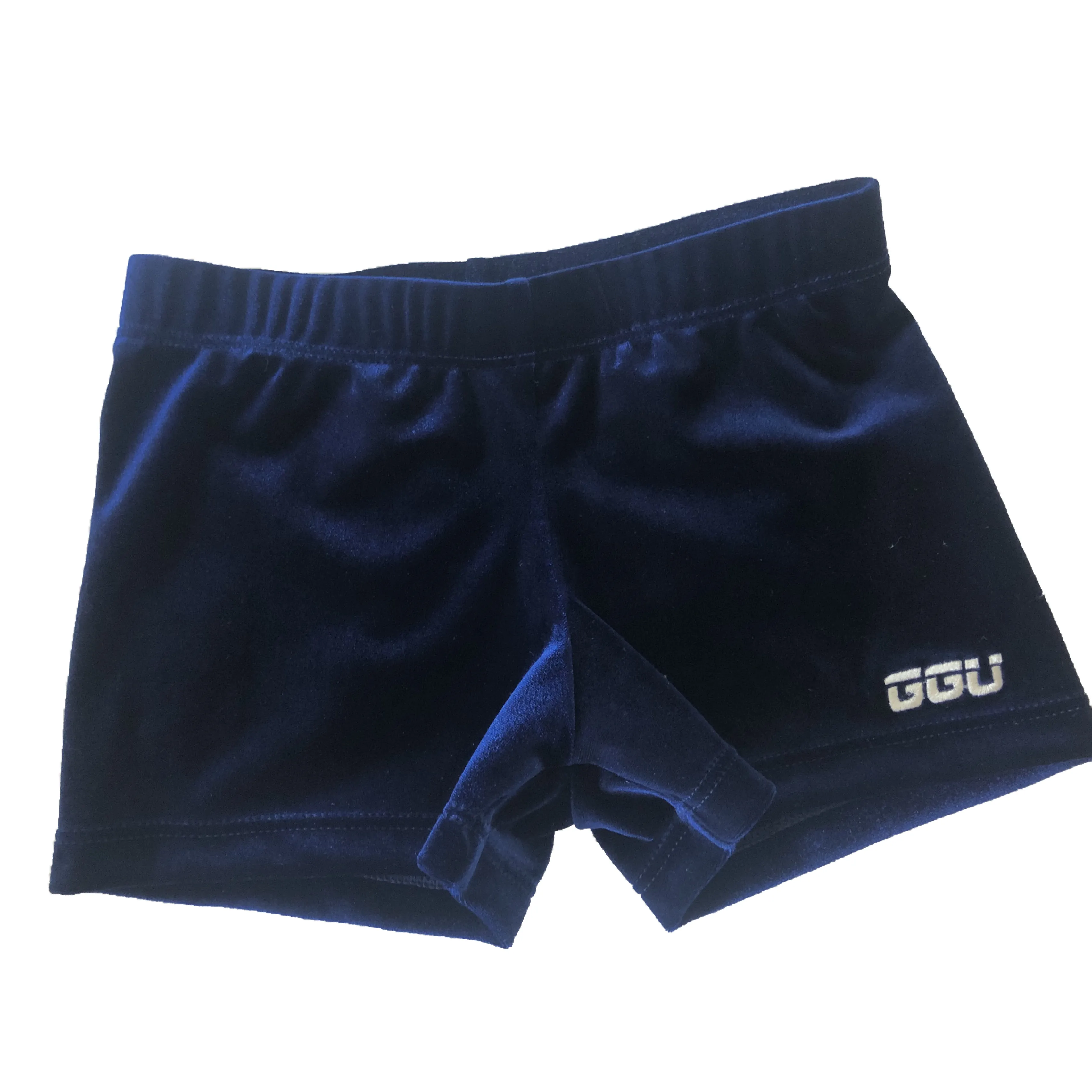 Navy Velvet Shorts