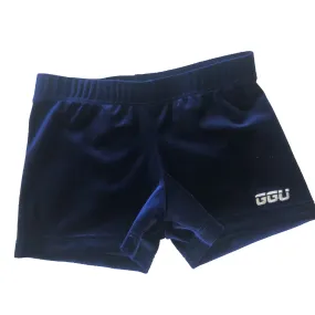 Navy Velvet Shorts