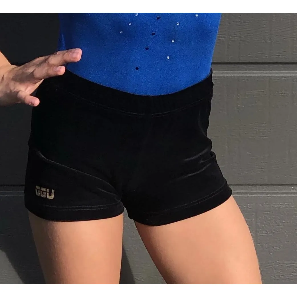 Purple Velvet Shorts