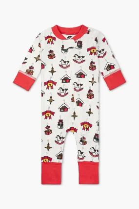 SALE - One-Piece Baby Pajamas_Festive Ornaments