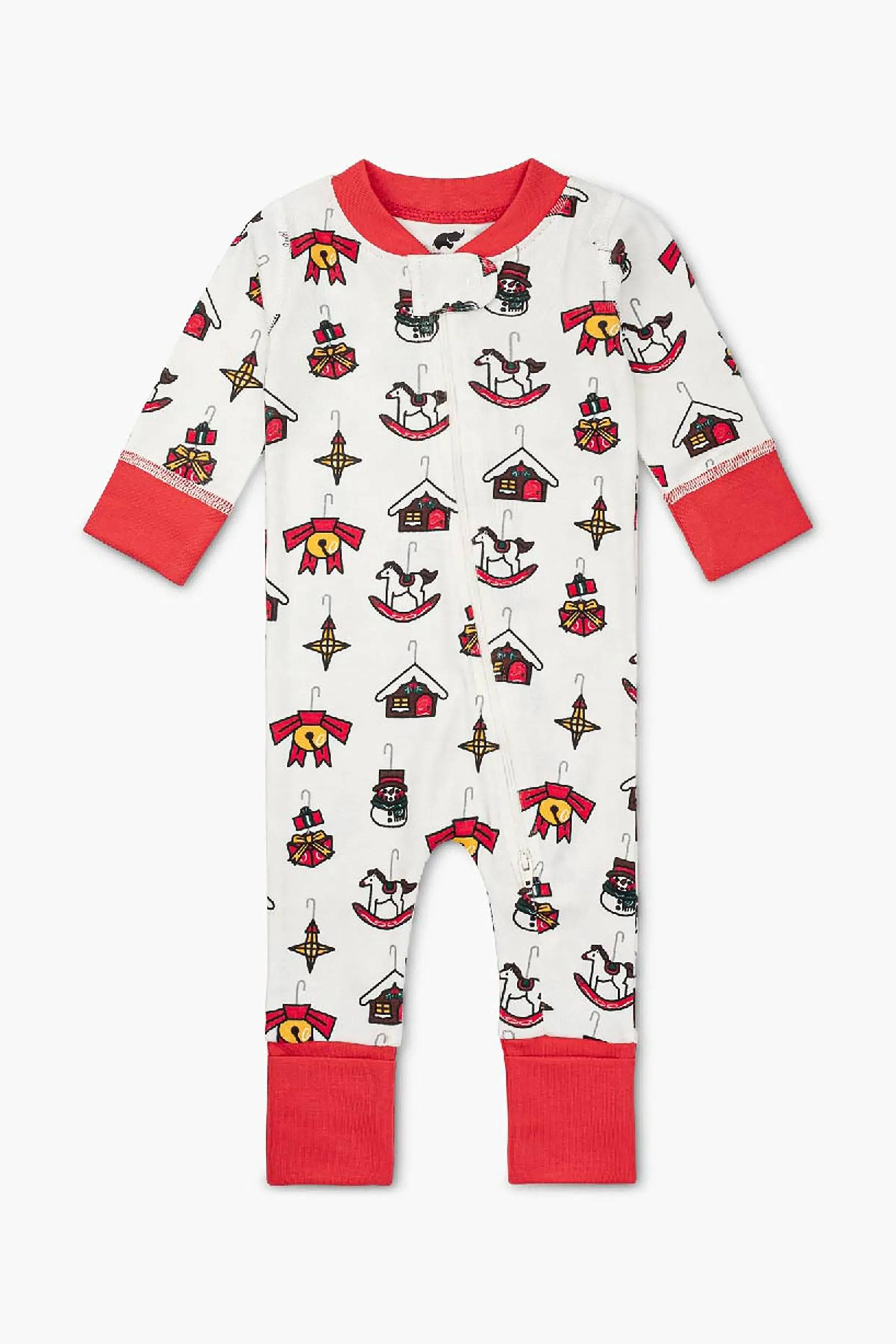 SALE - One-Piece Baby Pajamas_Festive Ornaments