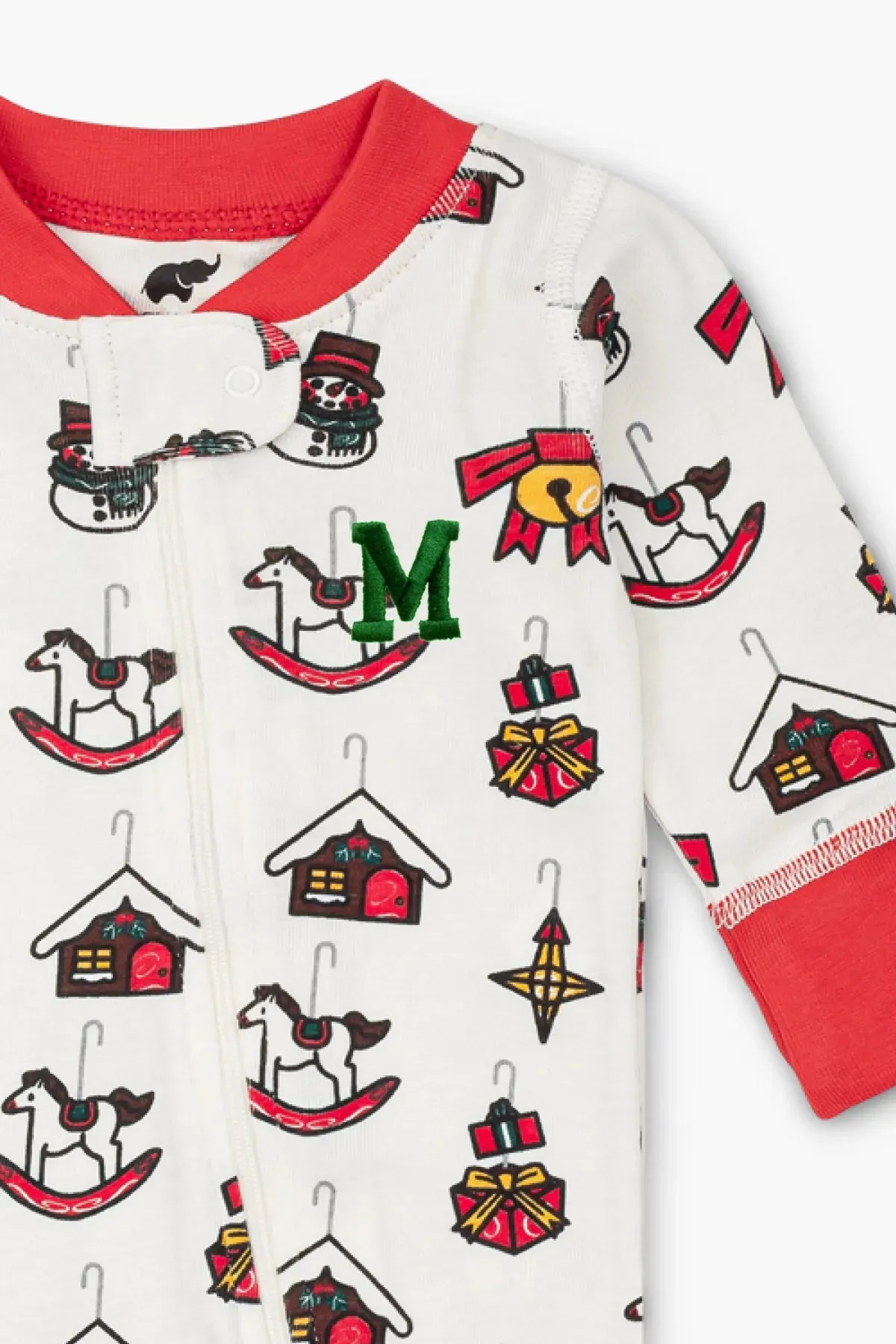 SALE - One-Piece Baby Pajamas_Festive Ornaments