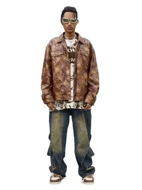 Sneakerhill Vintage Washed Multifunctional Denim Overalls - 1967