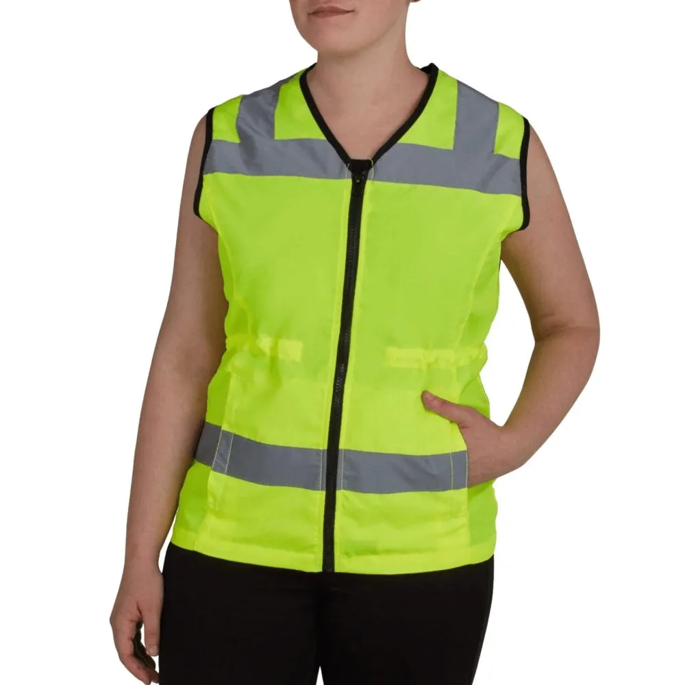 Utility Pro Hi Vis Women's Nylon Class 2 Safety Vest with Pockets - UHV662